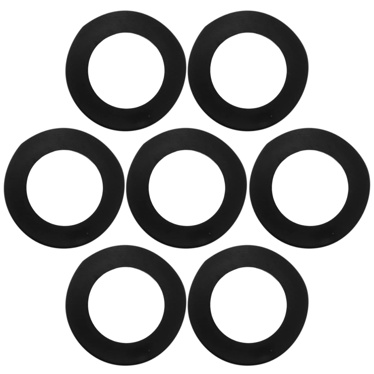 Spacesea 600Pcs Black Nylon Flat Washer Assortment Kit for M2 M2.5 M3 M5 M6 M8 M10 Plain Repair Washer Furniture Gasket Kit