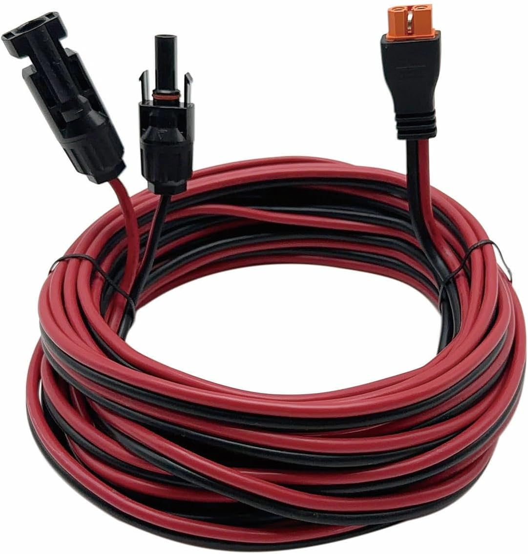 1M 12AWG Xt60I Extension Cable Solar Panel Connector to XT60 Connector for Portable Power Station, Solar Plug to Xt60I Adapter Extension Cable image number 1