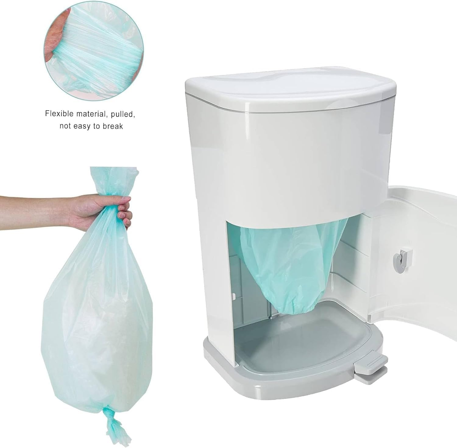 Adult Diaper Liner Refills, Compatible with Janibell Akord 280 Slim Model Pail, Odor-Seal Technology, Adult Diaper System, a Single Liner Pack Will Last Holds up to 550 Diapers/Briefs, 4-Pack