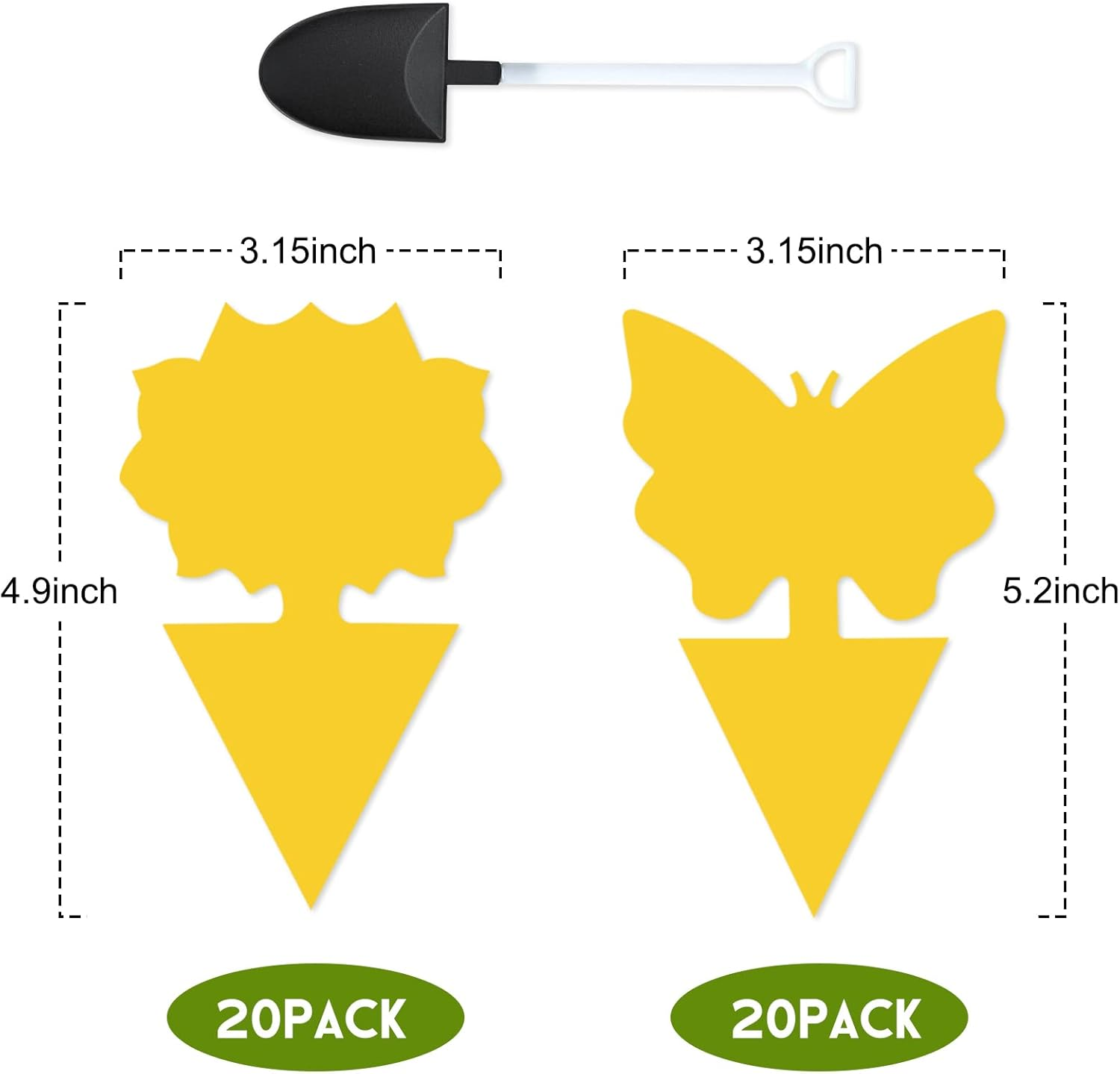 40 Pack Fungus Gnat Traps for House Indoor, Fungus Traps Fruit Fly Traps for Indoors Gnats Sticky Traps for Plants Yellow Sticky Traps for Gnats image number 4