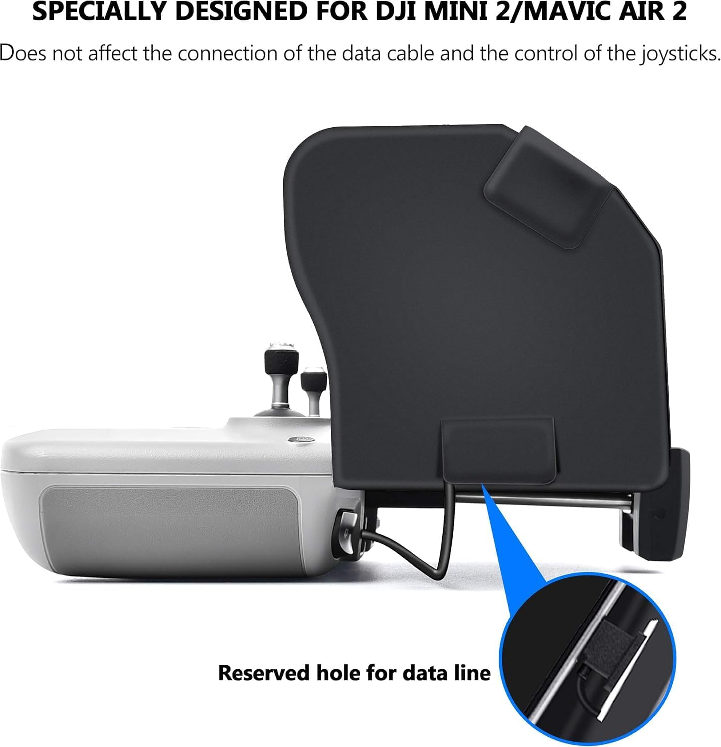 STARTRC Sun Hood Sunshade for DJI Mini 2 SE/3/3 Pro/2, Mavic Air 2/Air 2S/3 Classic Controller Accessories for 4.4-7.1Inch Smartphone Screen image number 2