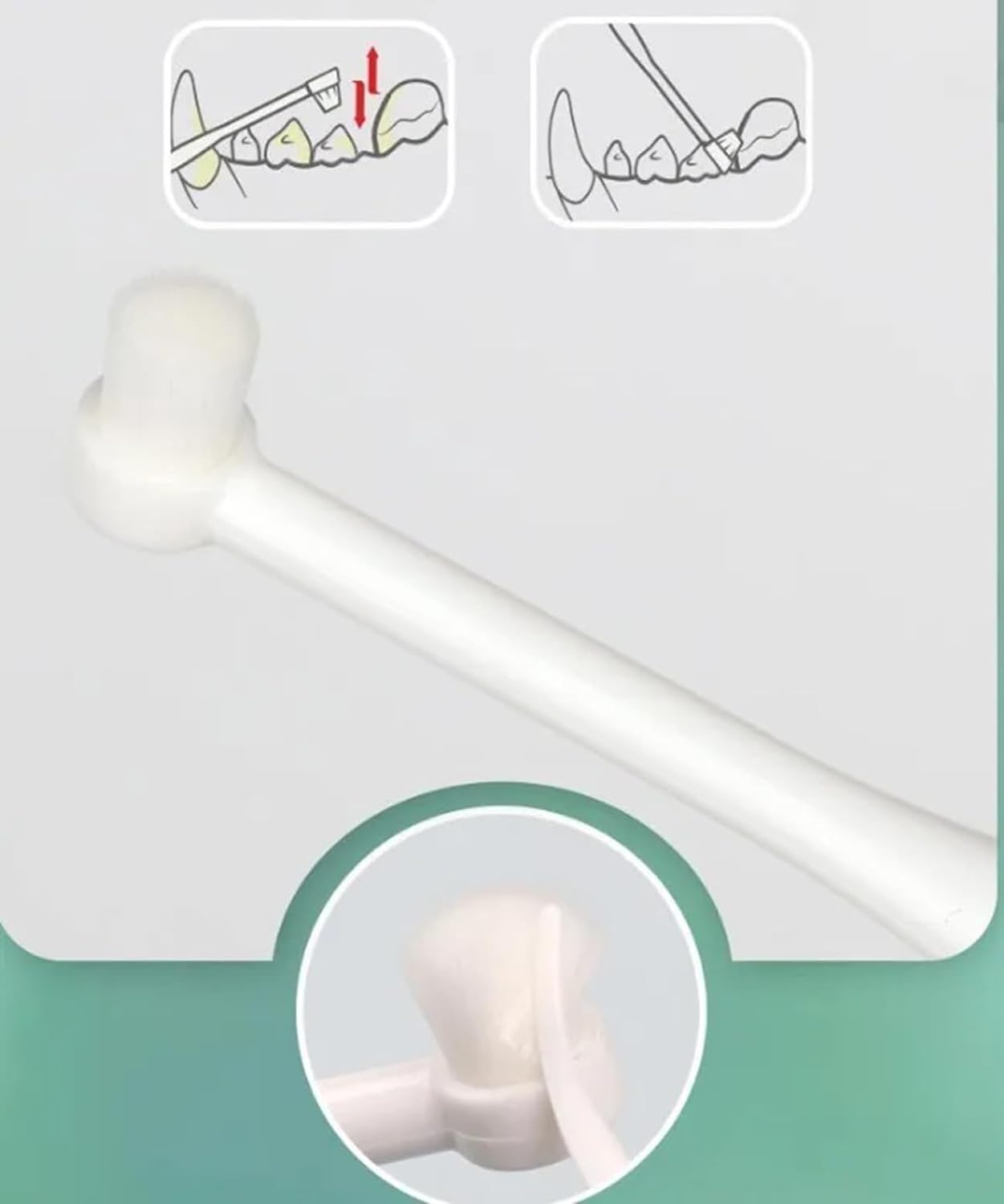 Dog Toothbrush and Toothpaste Kit Set for Dog Teeth Cleaning and Care,Extra Fingerbrush Brushing Dog Dental Care Kit Set image number 4