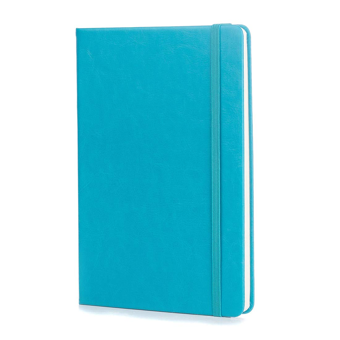 Guissi Classic Dotted Grid Bullet Notebook Journal Dot Hard Cover A5 Premium 80Gsm Thick Acid-Free Paper with Fine Inner Pocket Faux Leather Office School Supplies 144 Pages Designed in Florence