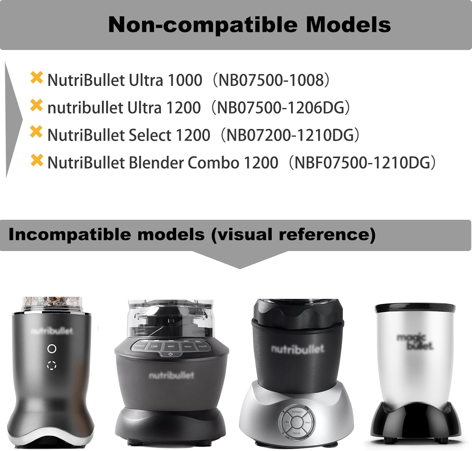 Replacement Accessories for Nutribullet Spare Parts,For Nutri Bullet Blades Cup Lids image number 4