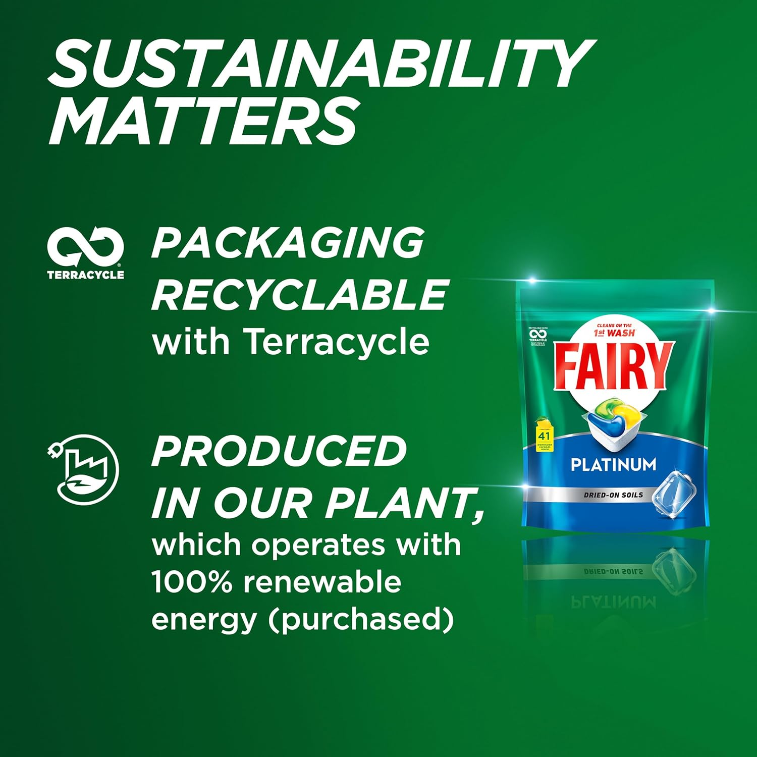 Fairy Platinum Lemon Dishwasher Tablets 52 Pack