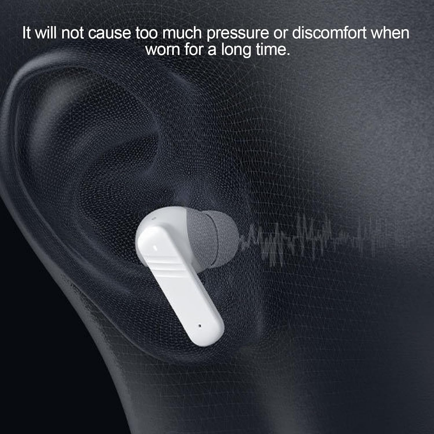 Jiawu LED Touchscreen Wireless Translation Earphones, Language Translator Earphone for Business Travelers 80 Languages image number 5