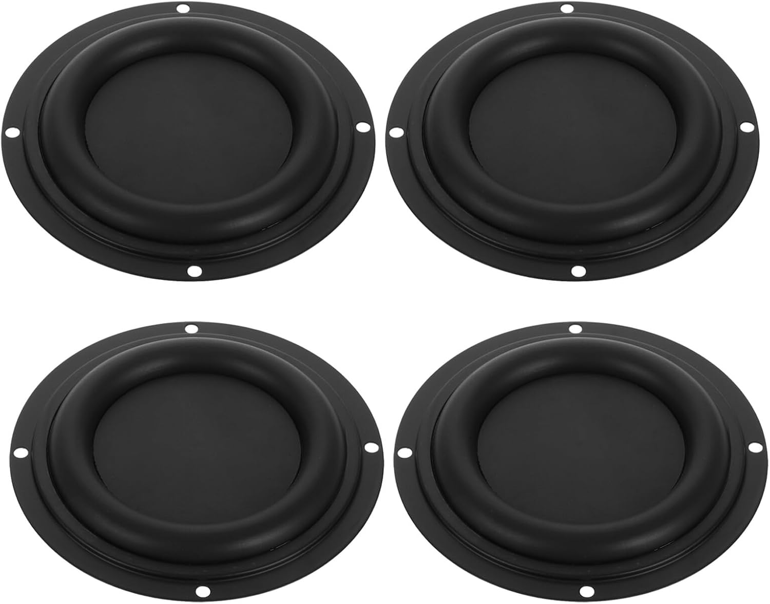 Mikinona 4Pcs Bass Radiator Vibration Plate Speaker Automotive Part Car Accessory Vehicle Supply Bass Subwoofer Passive Radiator Diaphragm Passive Subwoofer Diaphragm Black image number 2