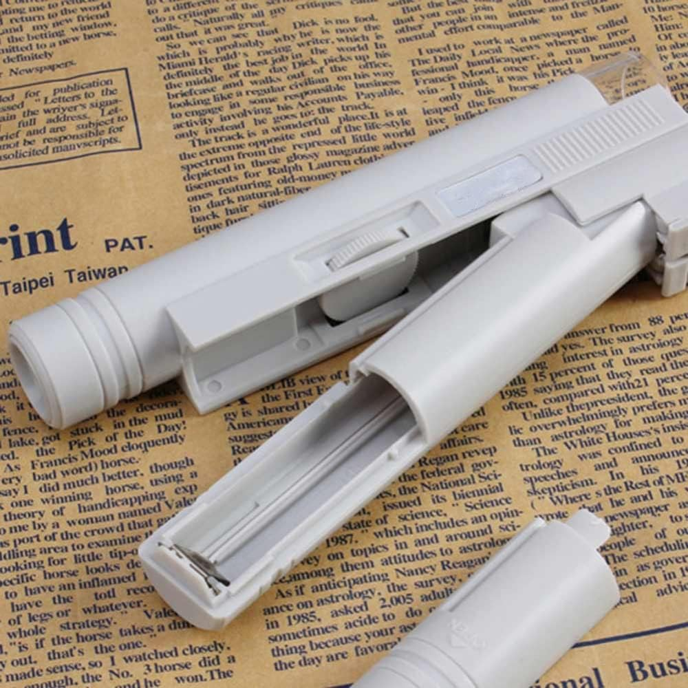 Meichoon Handheld 100X Magnifier High Magnification Loupe Zoom Dual Tube Led Light Portable Microscope for Jewelrylaboratory Work Hobbyists Collectors UC55, White image number 3