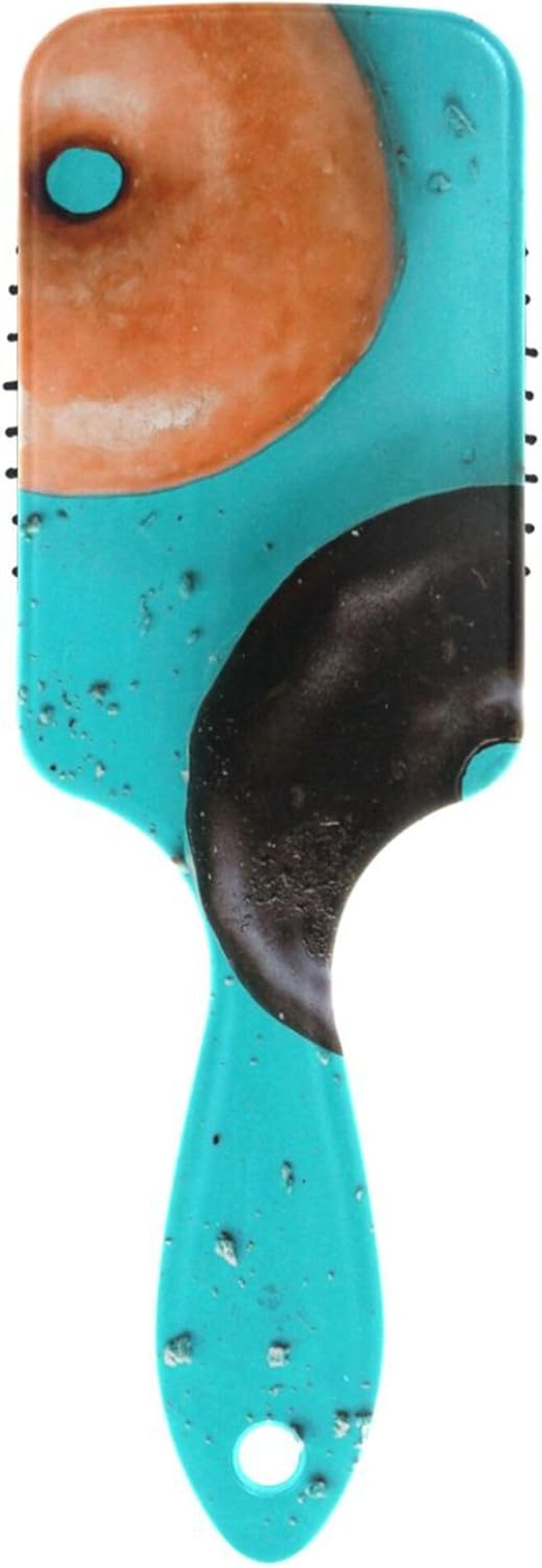 Air Cushion Comb Cookie and Donut Paddle Brushes Plastic Detangling Brushes for Thick Hair Conditioning Hair Texture image number 2