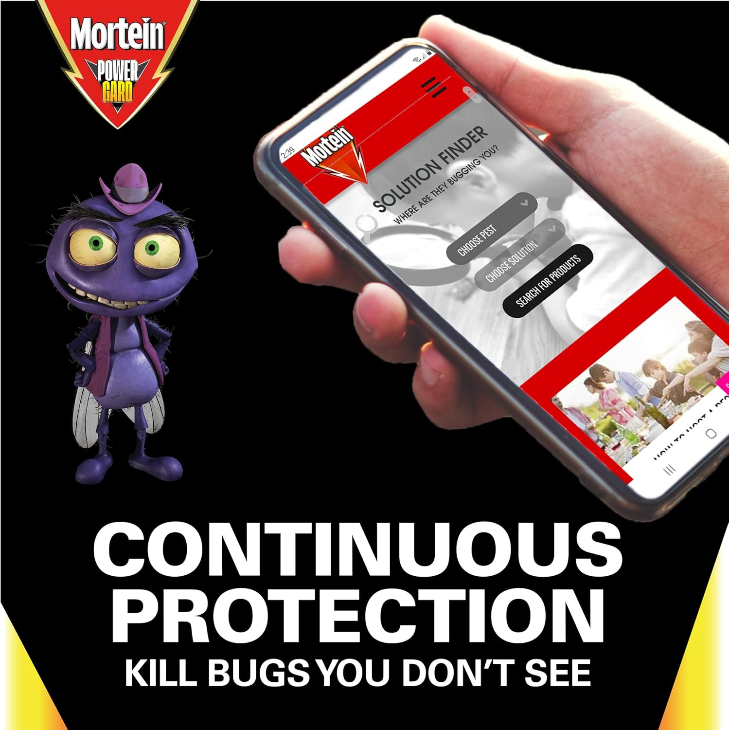 Mortein Powergard Indoor & Outdoor Insect Killer Automatic Diffuser Kit image number 3