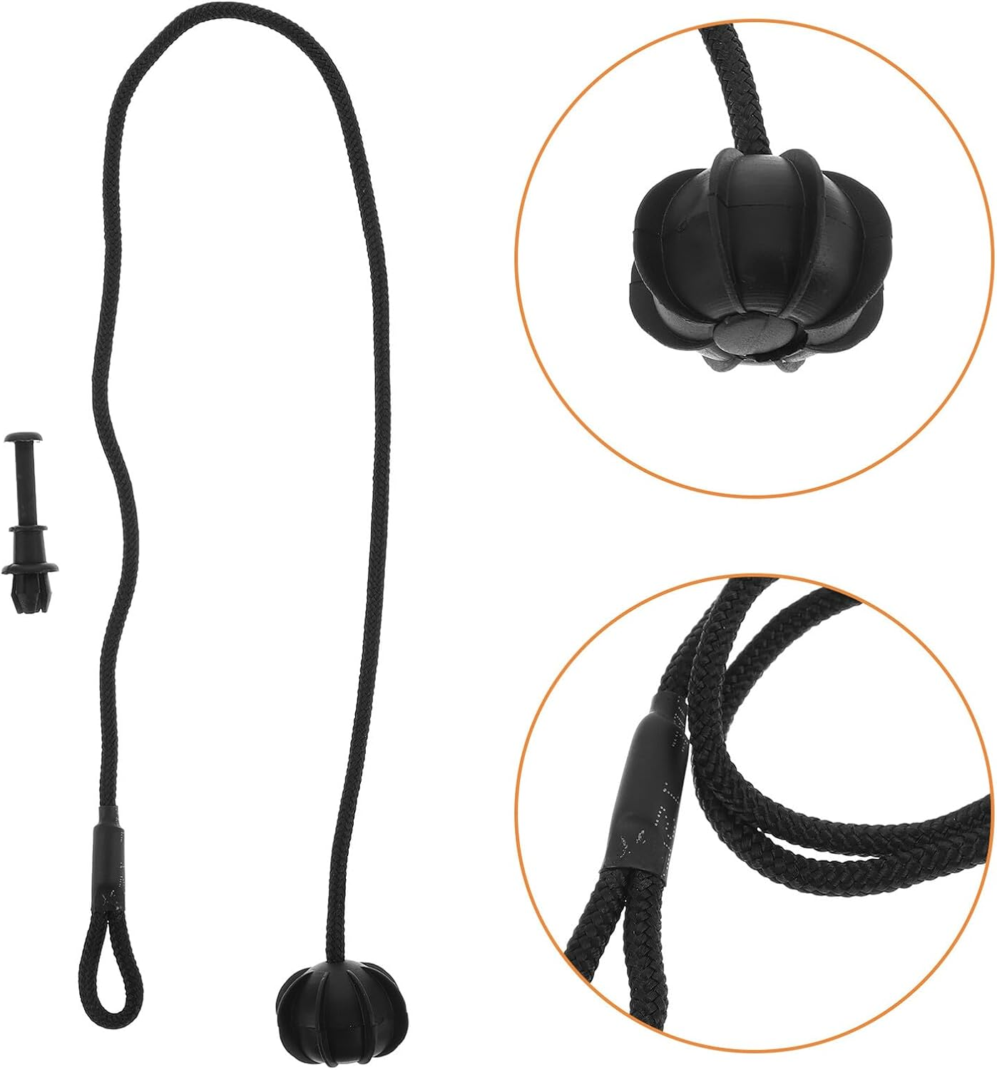 IMIKEYA 2 Sets Adjustable Nylon Bungee Cord with Clips and Carabiner for Car Trunk Organizer and Parcel Shelf Elastic Straps with Hooks for Secure Luggage and Kayak Oar Rope Replacement image number 5