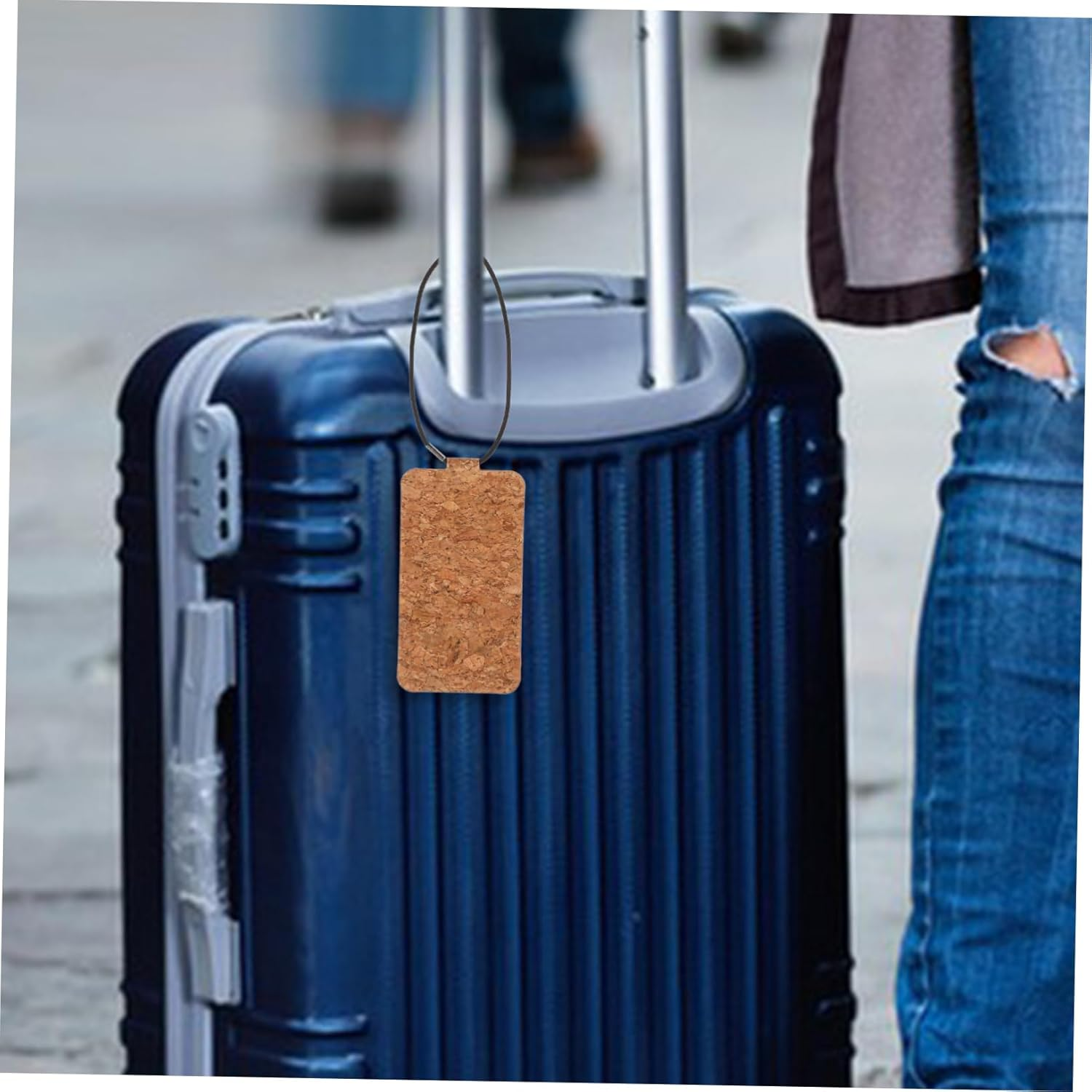 DEARMAMY 4Pcs Luggage Tags for Suitcases Carnival Cruise Baggage Id Cards Travel Tag Holders image number 4