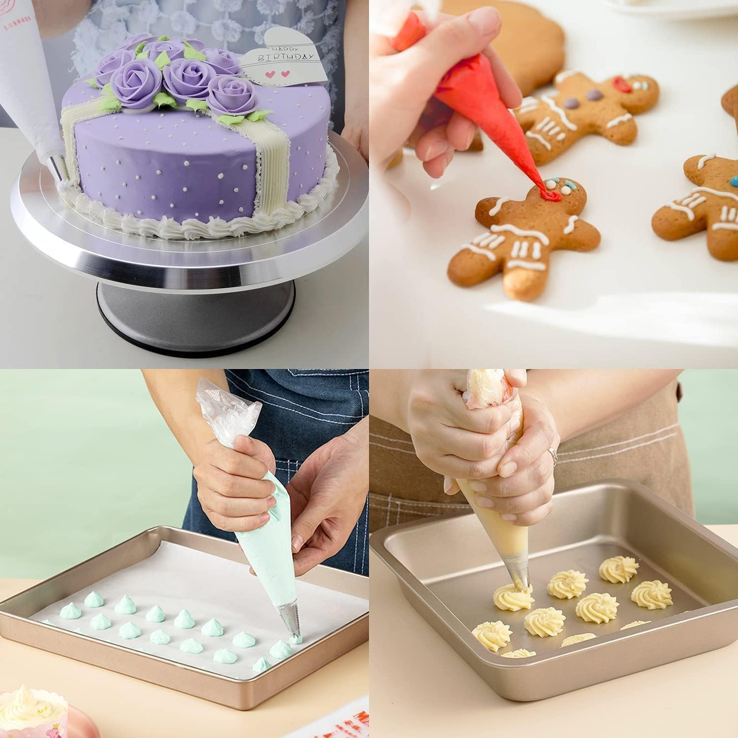 Mumoo Bear 100Pcs Disposable Piping Bags 12 Inch Pastry Bags Piping Bags Disposable Icing Piping Pastry Bags for Cookie/Cake Decorating Supplies anti Burst and Non-Slip Thicken Cake Decorating Bags image number 2