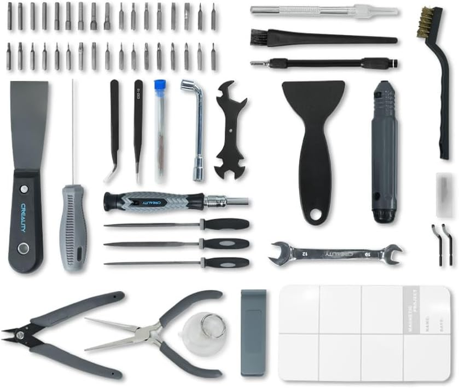 Official 3D Printer Tools Wrap Pro Kit, Includes Nozzle Cleaning Tool, Deburring Tools,Storage Bag for 3D Printer Assembly,Removal,Cleaning,Finishing(74Pcs) image number 1