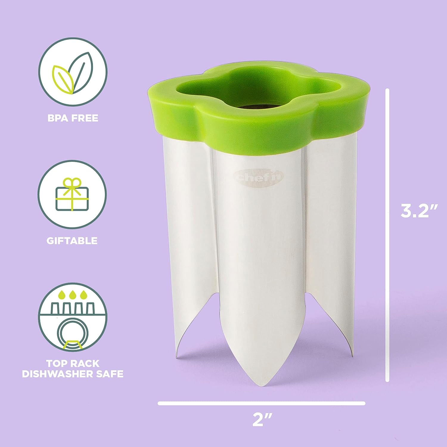 Chef'N 102-439-225 Quickcore Pepper Corer image number 6