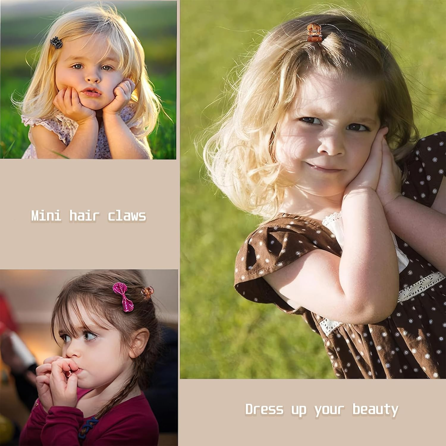 ZXCHOME Pack of 30 Hair Clips, Mini Hairdressing Plastic Hair Clips, Hairpin Pins, Small Claw Clip, Pine Clips for Girls and Women, Multicoloured image number 5