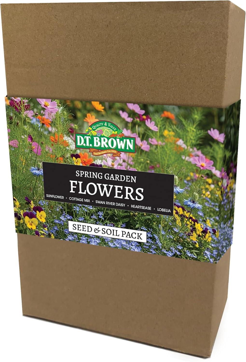 D.T. Brown Seed Bundle Grow Your Own Flower Kit (Spring Flowers Set) image number 1