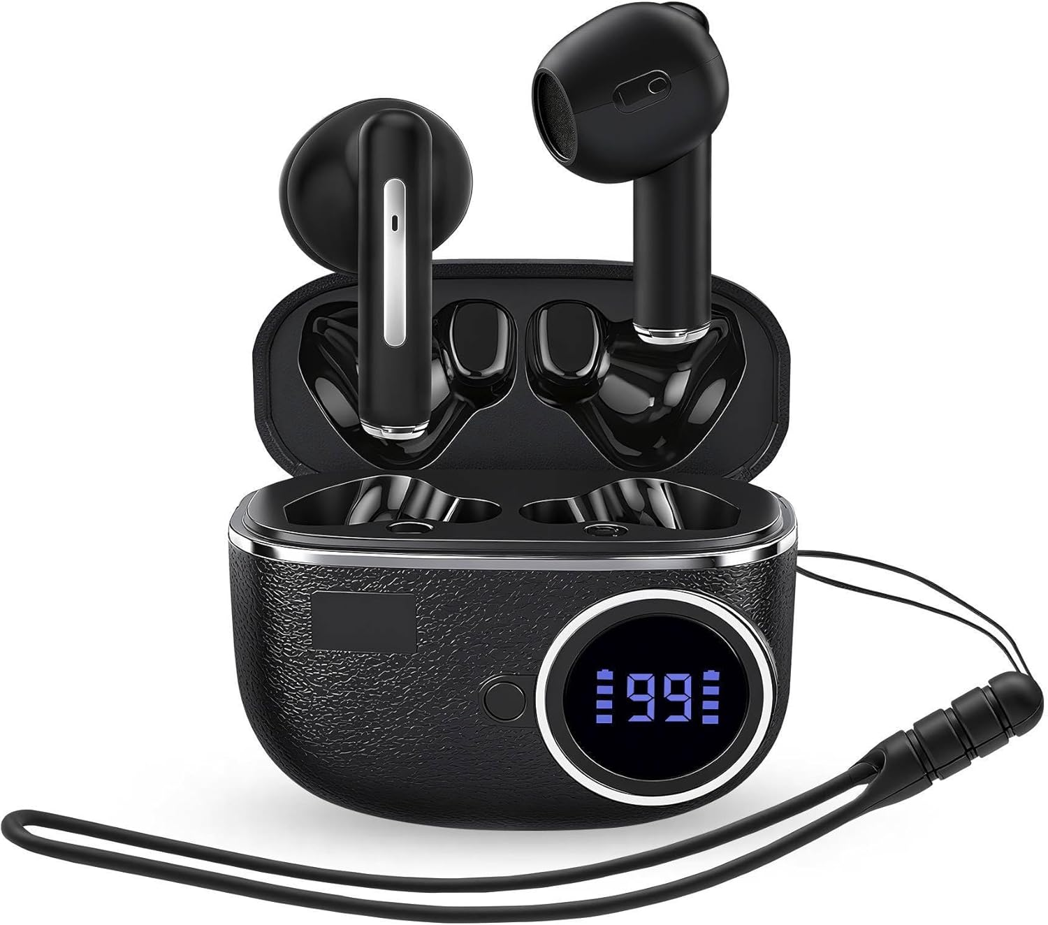 Energy Sistem Charge View True Wireless Headphones with Battery Level Display, 20 Hours Runtime and Powerful Drivers