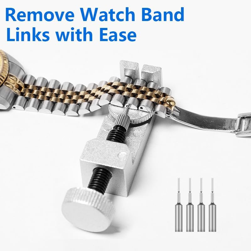 Vekol Watch Link Removal Tool 41PCS Watch Band Tool Kit, Professional Watch Repair Strap Remover Pin Adjustment Band Replacement Bracelet Resize Tools image number 4