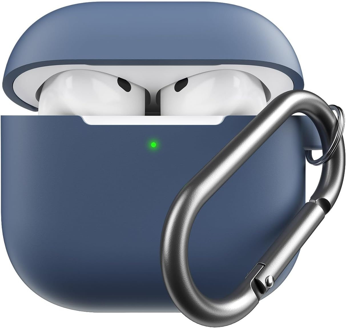 Keybudz Airpods4 Elevate Silicone Case, Airpods 4Th Generation, Full Coverage, Smooth Touch, Soft Case, Anti-Slip Coating Lid, Shockproof, Strap Hole, Carabiner Included, Drop Prevention, Airpots 4, image number 2