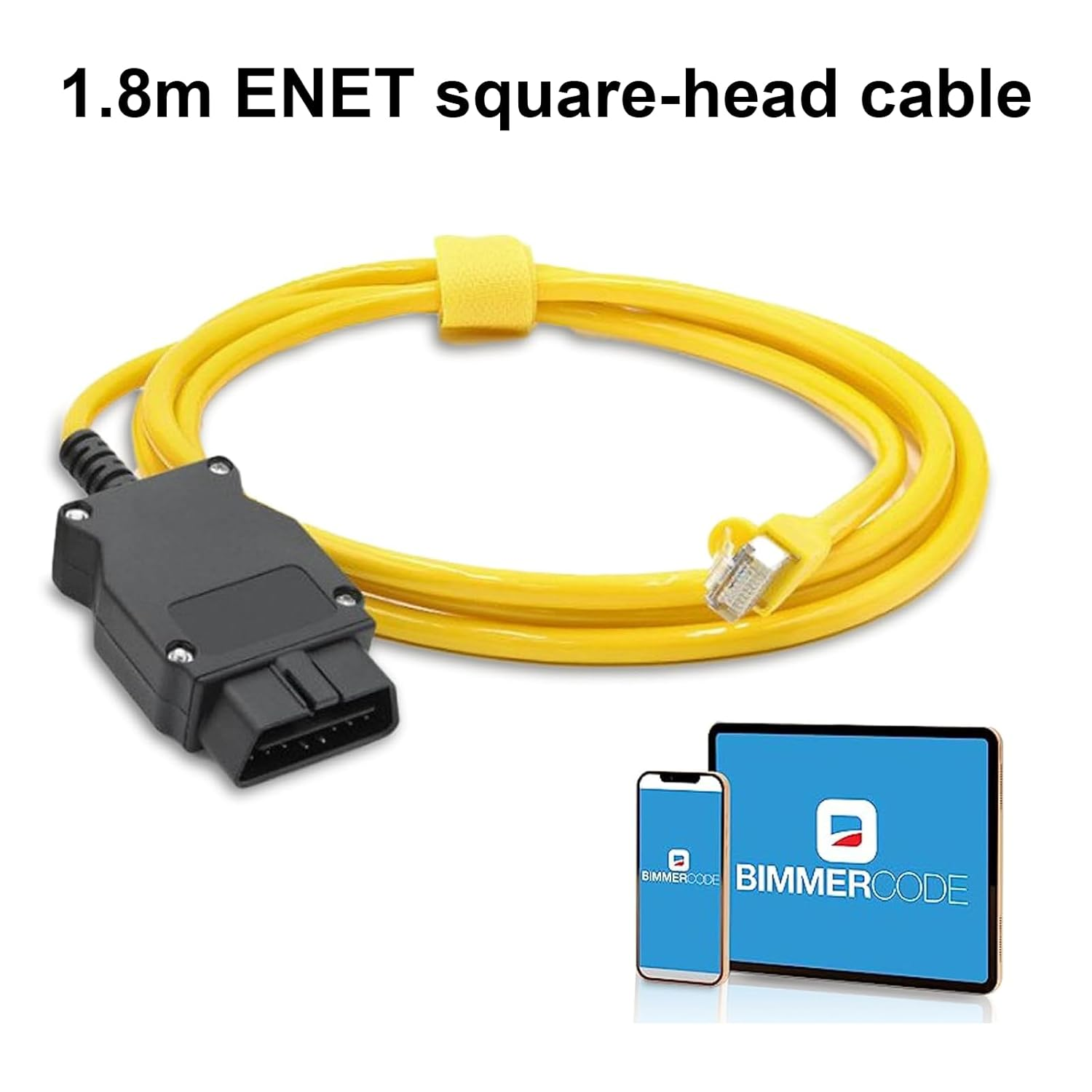 BMW ENET Cable Adapter &ndash; Fast & Stable Data Transmission, Multi-Function Coding & Programming, Plug & Play for F-Series BMW Cars（1.8M） image number 1