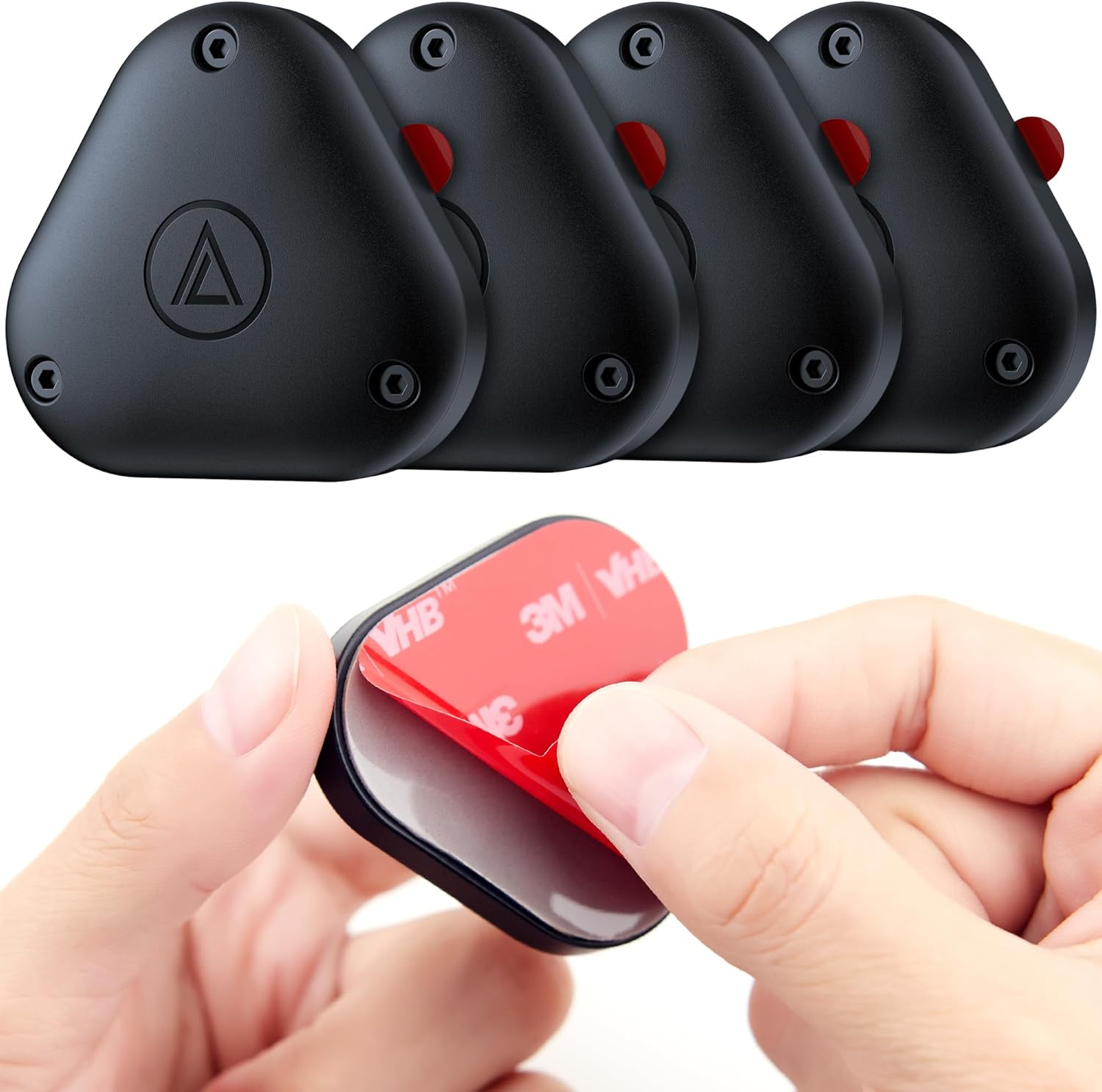 For Apple Airtag Holder 4 Pack, Waterproof Airtag Case with 3M Adhesive Sticker,Durable Air Tags Case for Bikes,Cars,Drones,Camera,Skis,Luggage Hidden image number 1