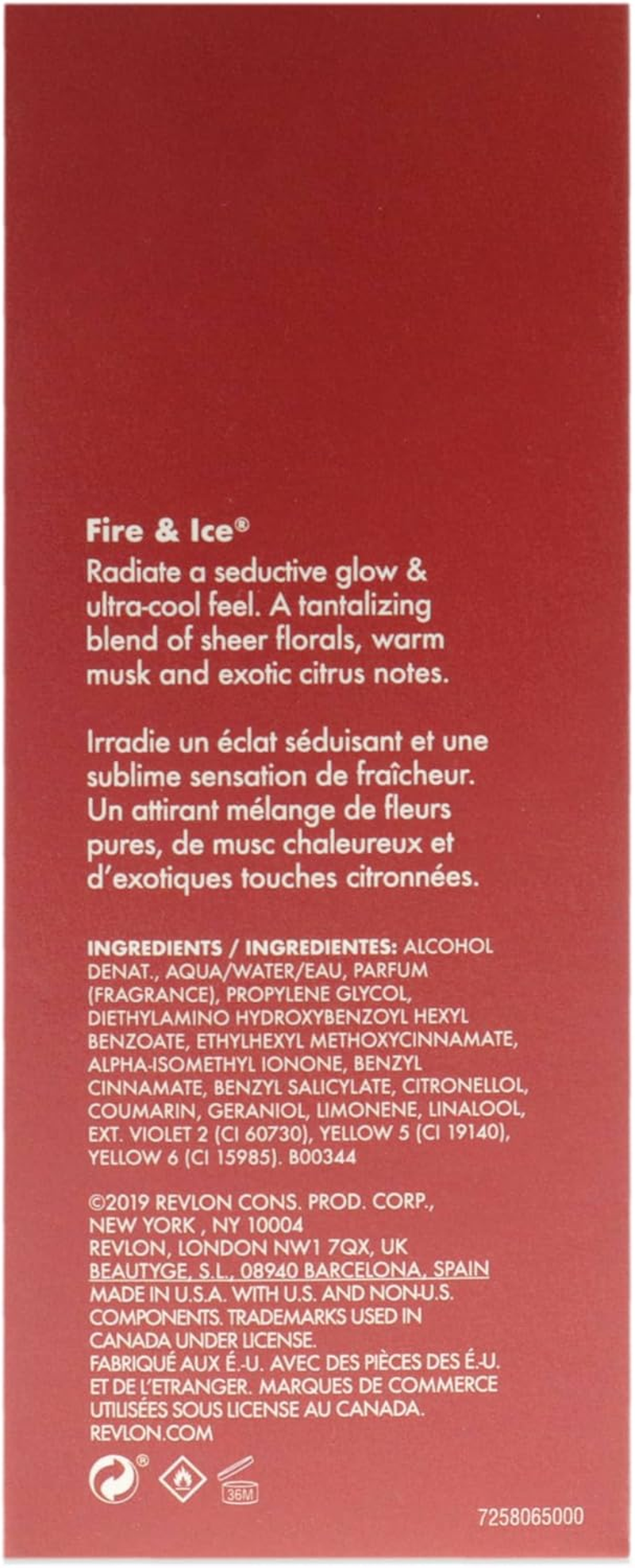 Revlon Fire and Ice Eau De Cologne, 50Ml image number 6