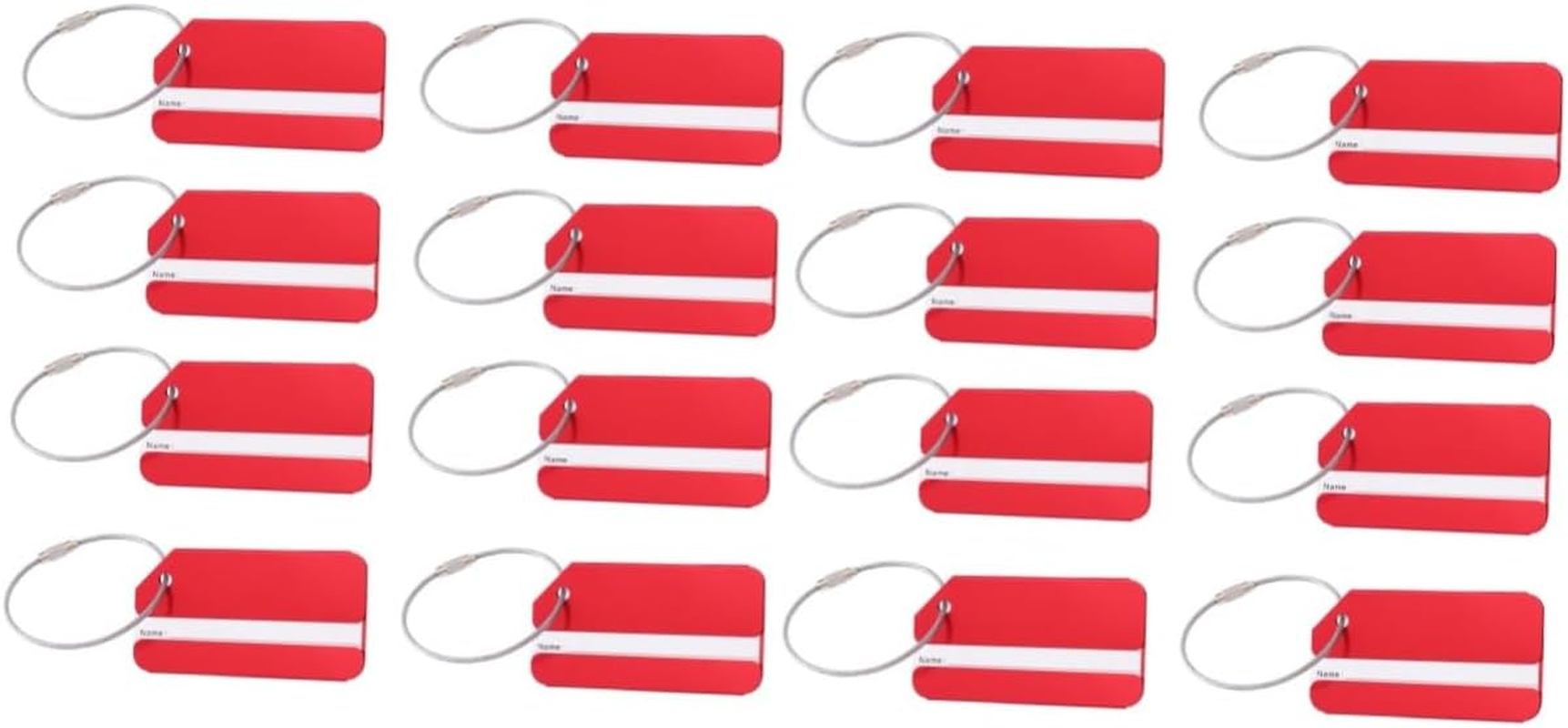 WRITWAA 30Pcs Aluminum Luggage Tags for Travel Fashion Baggage Tag Suitcase Handbag Name Travel Accessories image number 4