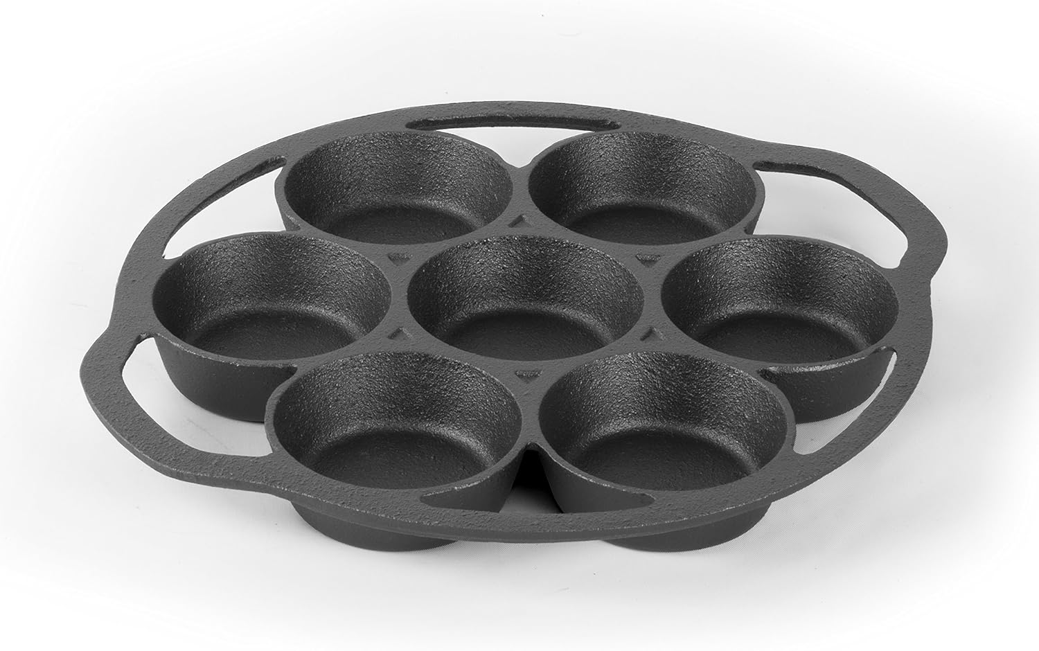 COMMERCIAL CHEF Cast Iron Biscuit Pan, Pre-Seasoned Cast Iron Cookware for Muffins & Scones image number 5