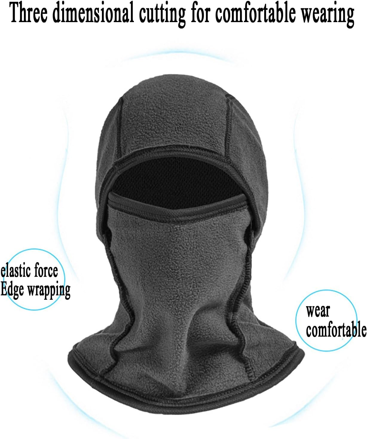 XUTONG Cold Weather Balaclavas, 2-Pack, Full Face Masks, UV Protection, Windproof, for Skiing & Motorcycling image number 2