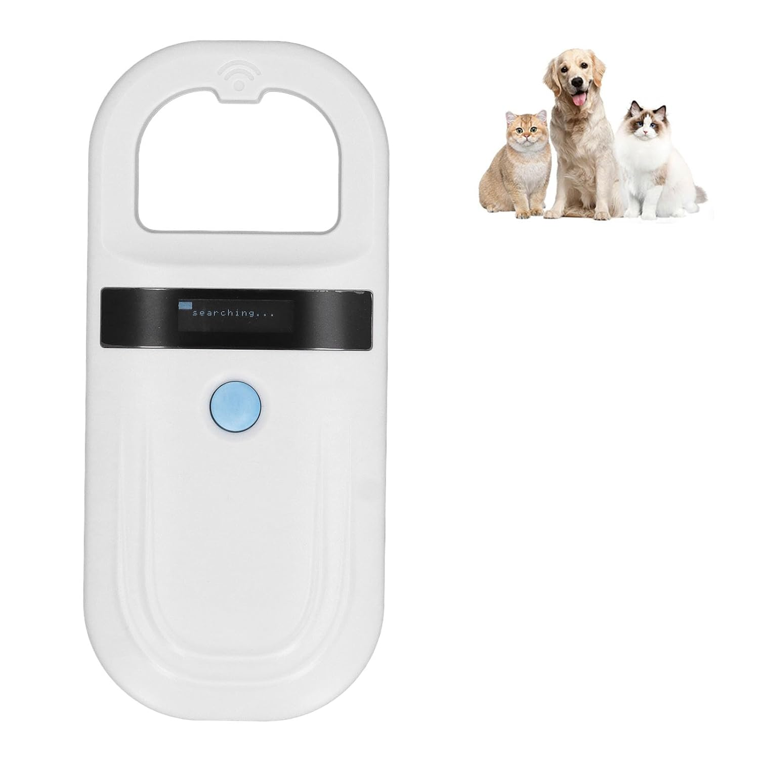 Pet Microchip Scanner, Portable Animal Chip ID Scanner, 134.2Khz 128 Records Data Storage Animal Microchip Reader Scanner for Dog Pig Animal Management image number 5