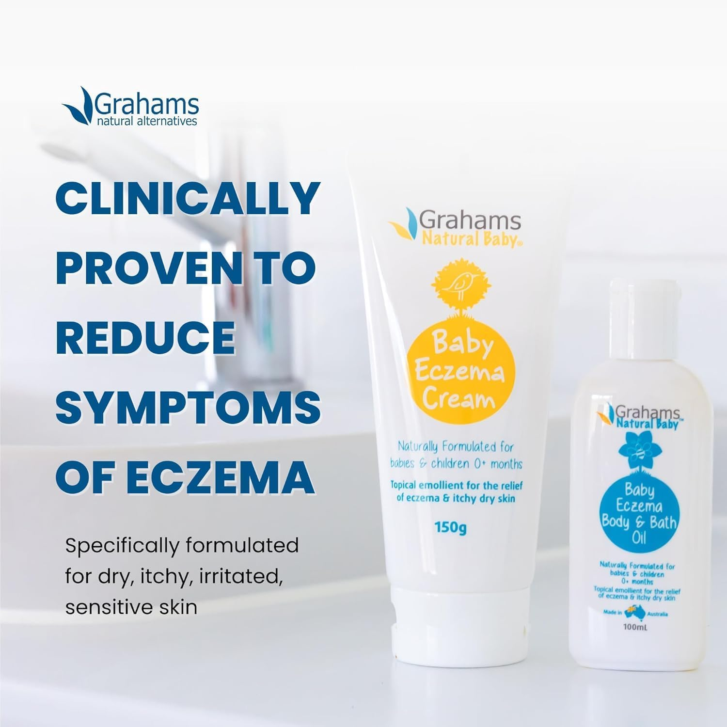 Grahams Natural Eczema Cream for Babies and Children 150 G, 150 Grams image number 2