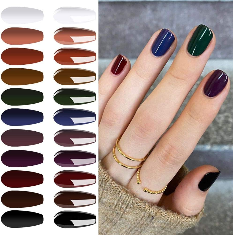 Vishine Gel Polish 12Pcs Soak off UV LED Nail Art Manicure DIY Salon Set Pink Fuchsia Rose Purple Color Series with Matte Top Coat 8Ml