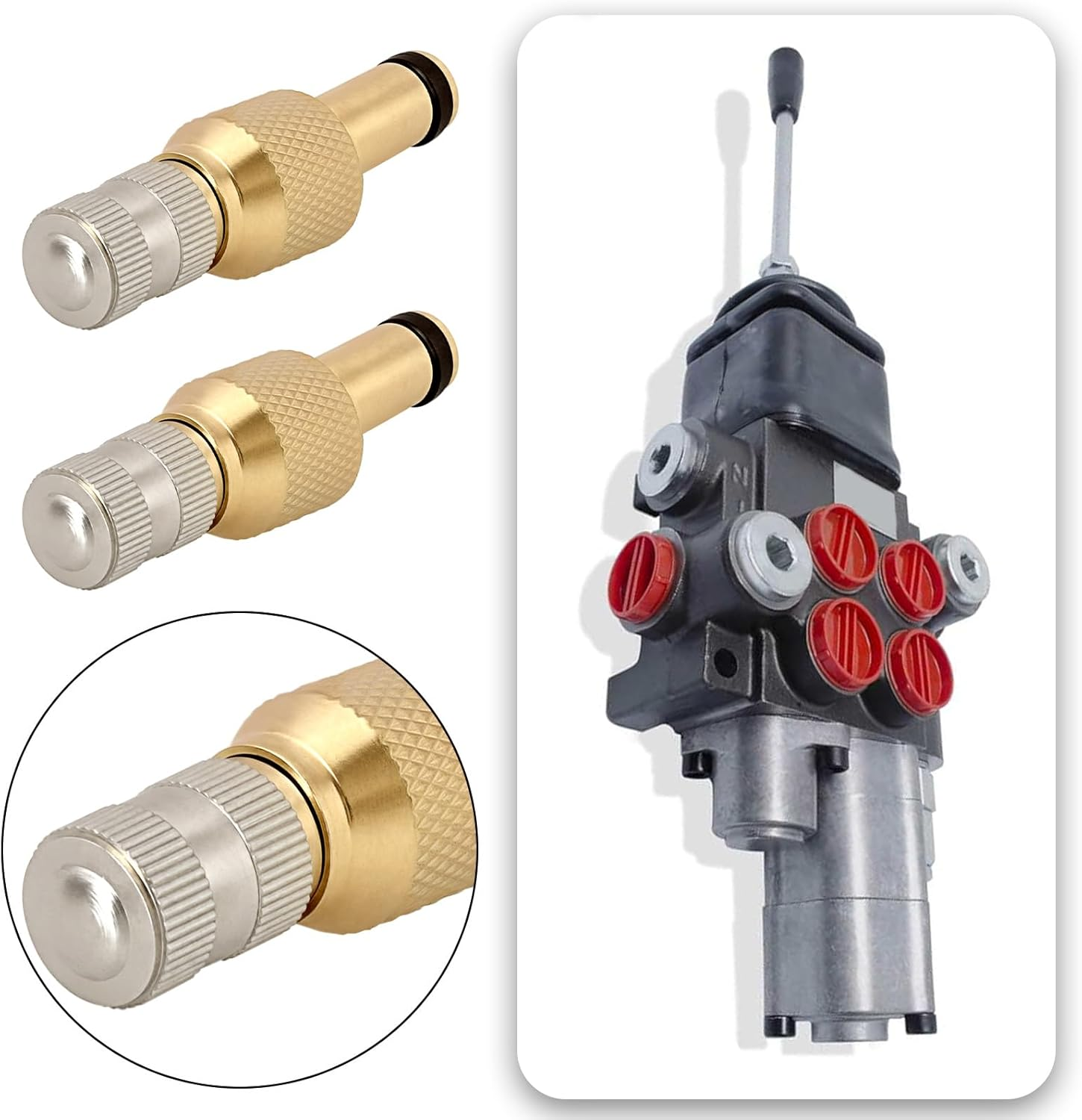 4 Pcs Tractor Valve Insert TRCH1 Brass Valve Stem Replacement Tractor Tire Repair Parts Core Valve Insert for Air Filling and Water Filling image number 6