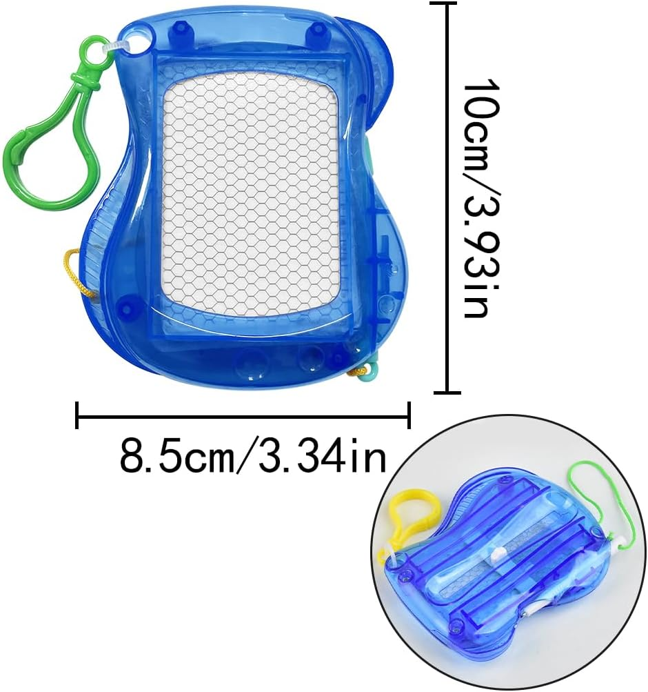 BEZANU Mini Magnetic Drawing Board, 3 PCS Doodle Board Keychain for Birthday Gift, Goodie Bag Filler (8.5 X 10Cm/3.34 X 3.93In)