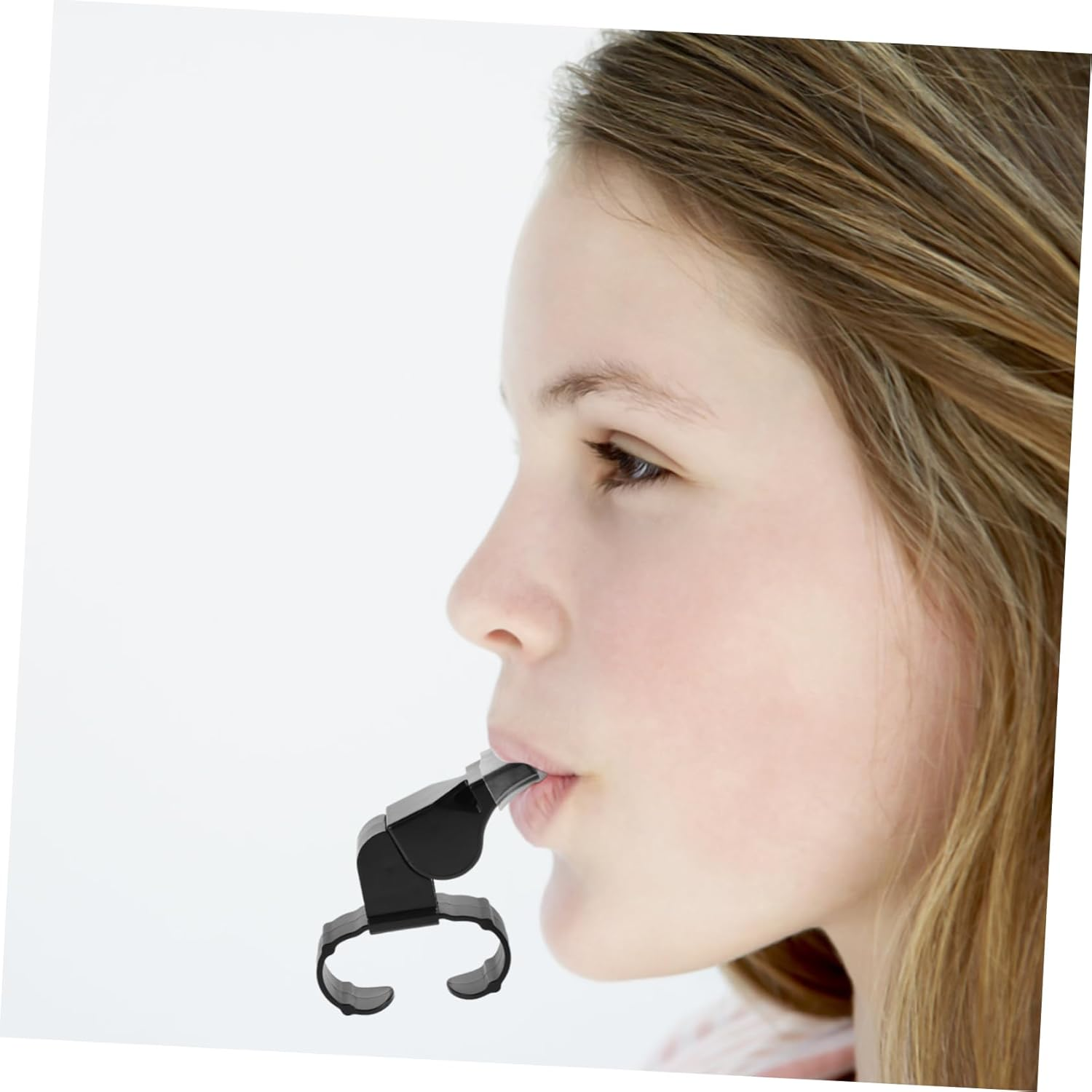 Milisten 2Pcs Finger Grip Whistle Handheld Ice Hockey Referee Whistle Loud Crisp Sound Sports Whistle with Finger Sleeve for Football Soccer Black image number 3