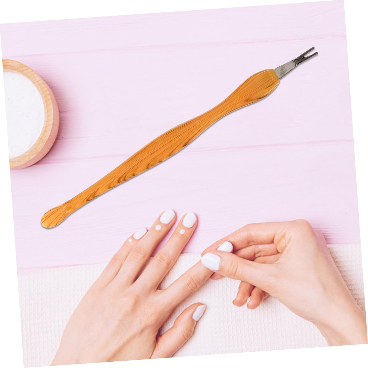 SHERCHPRY 10Pcs Stainless Steel Cuticle Pusher Tool Nail Art Pushers Manicure Cuticle Remover for Women