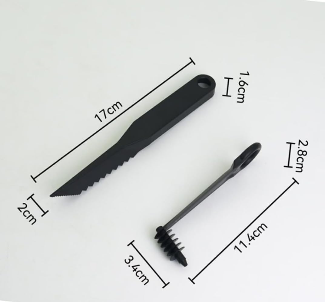 Xiaaofea V-Shaped Spiral Cutter & Slicer for Vegetables and Fruits, Serrated Spiralizer Blade Creates Decorative Patterns for Potato, Cucumber, Easy Use Kitchen Gadget Small Tools image number 4