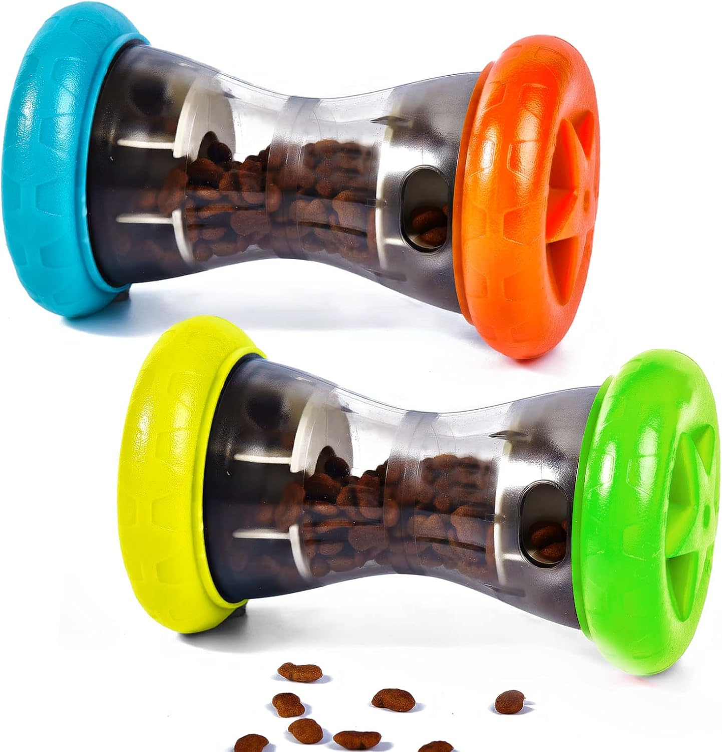 AUSCAT Dog Treat Dispensing Toy, Interactive Dog Puzzle Toys for Small and Medium Breeds, Slow Feeder, Enrichment Toys to Keep Them Busy, 2Pcs(Not for Aggressive Chewers) image number 3