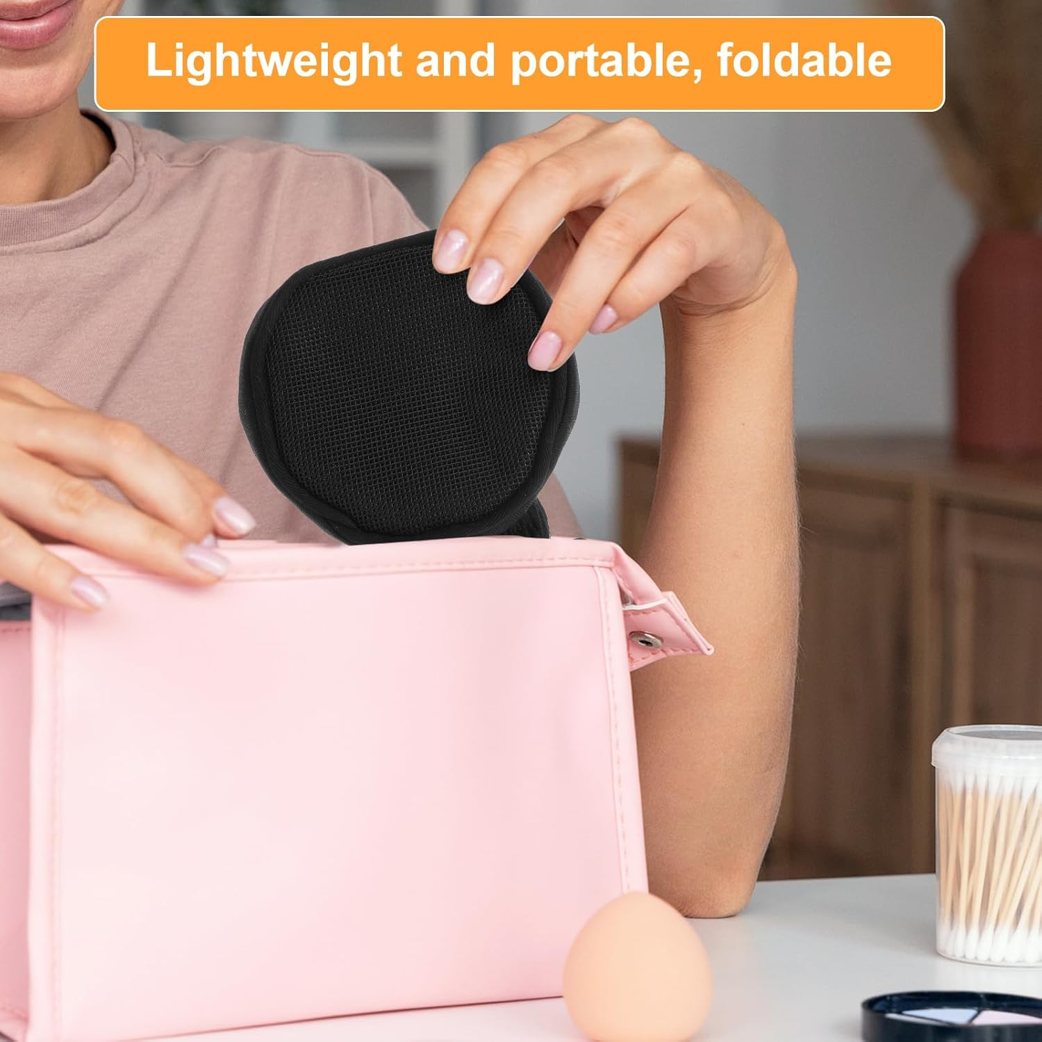 Hair Dryer Diffuser Sock, Portable Foldable Attachment for Curly Wavy Hair, Fits Most Standard Blow Dryers, Heat Protection Cap, Foldable Travel Diffuser Sock with Elastic Band