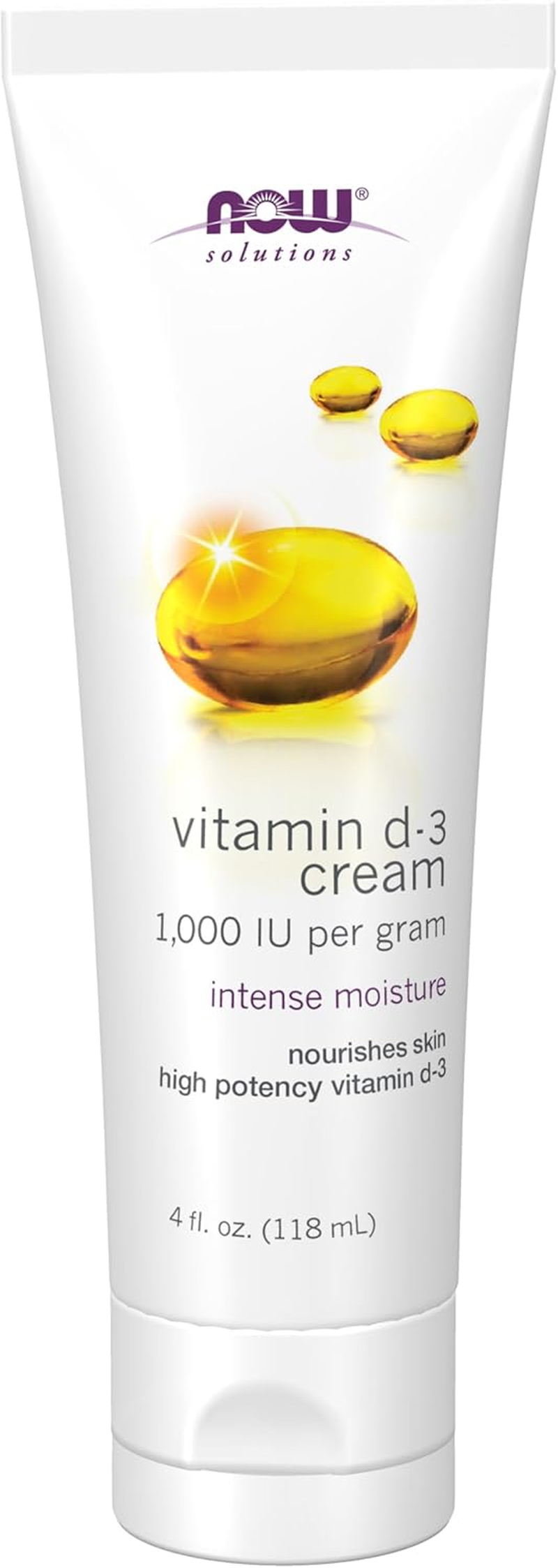 Now Foods Vitamin D-3 Full Body Cream, 4 Ounce