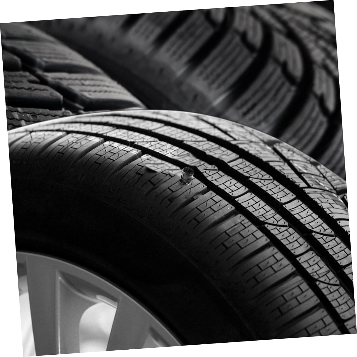 CVUTOVO 40Pcs Tire Repair Nails Kit with Rubber Plugs Quick and Car Wheel Repair Screws for Flat Tire Fix Easy to Install for Cars Motorcycles and Electric Vehicles image number 1