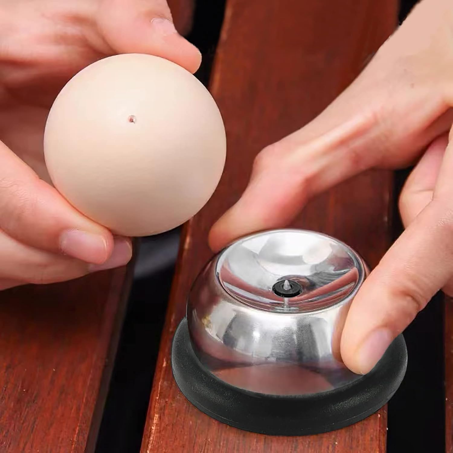 Egg Picker, Egg Picker, Egg Picker, Egg Punch, Egg Punch, Stainless Steel, Dishwasher Safe, for Hard Boiled Kitchen Utensils, Bar Cooking Egg (Black) image number 5