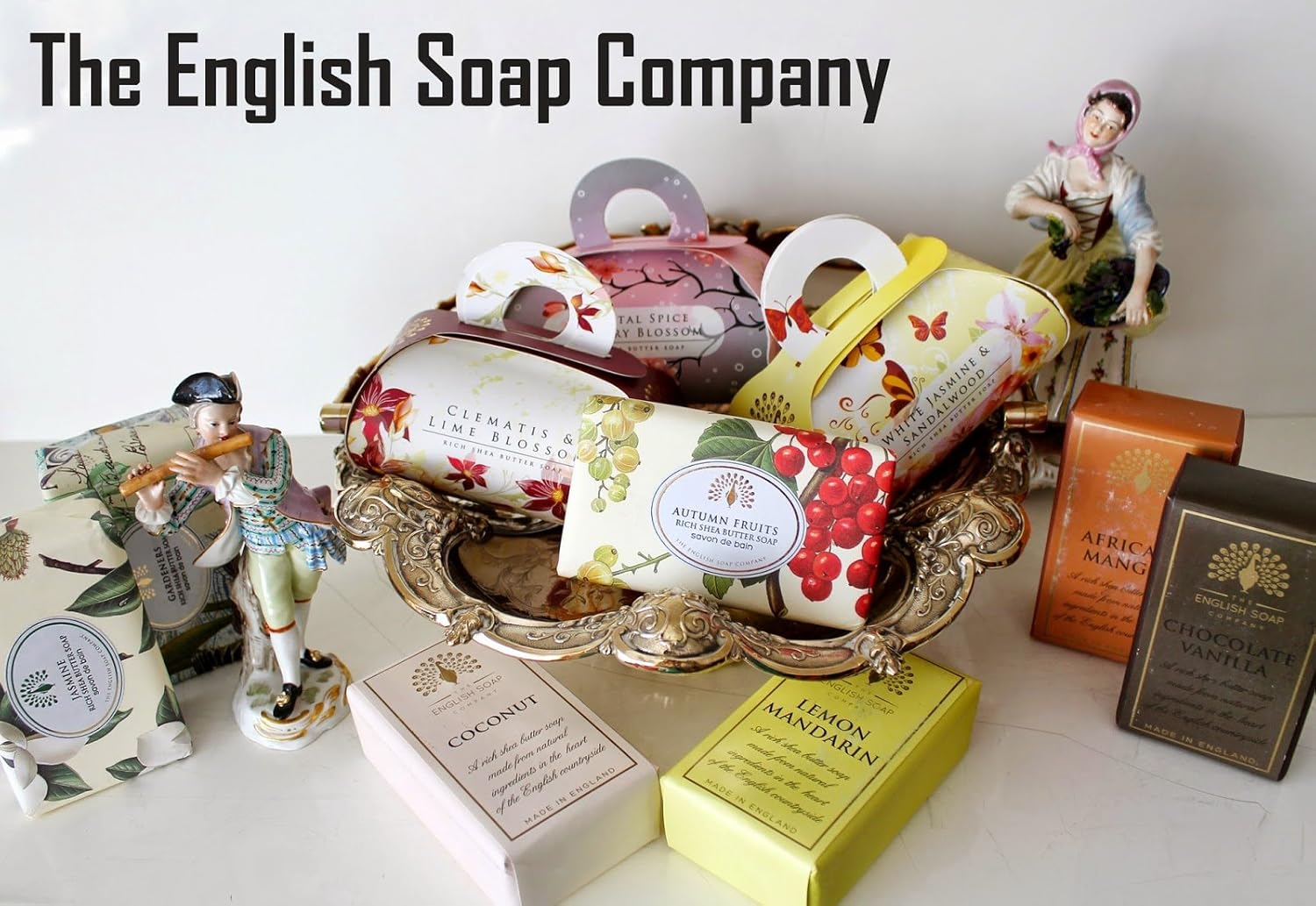 English Soap Company Summer Rose Gift Soap 260 G image number 1