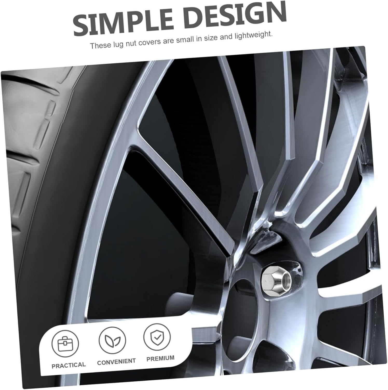 LALADEFIEE 10Pcs Automobile Flange Nut Lug Nuts Wheel Covers Car Wheel Caps Tyre Accessories