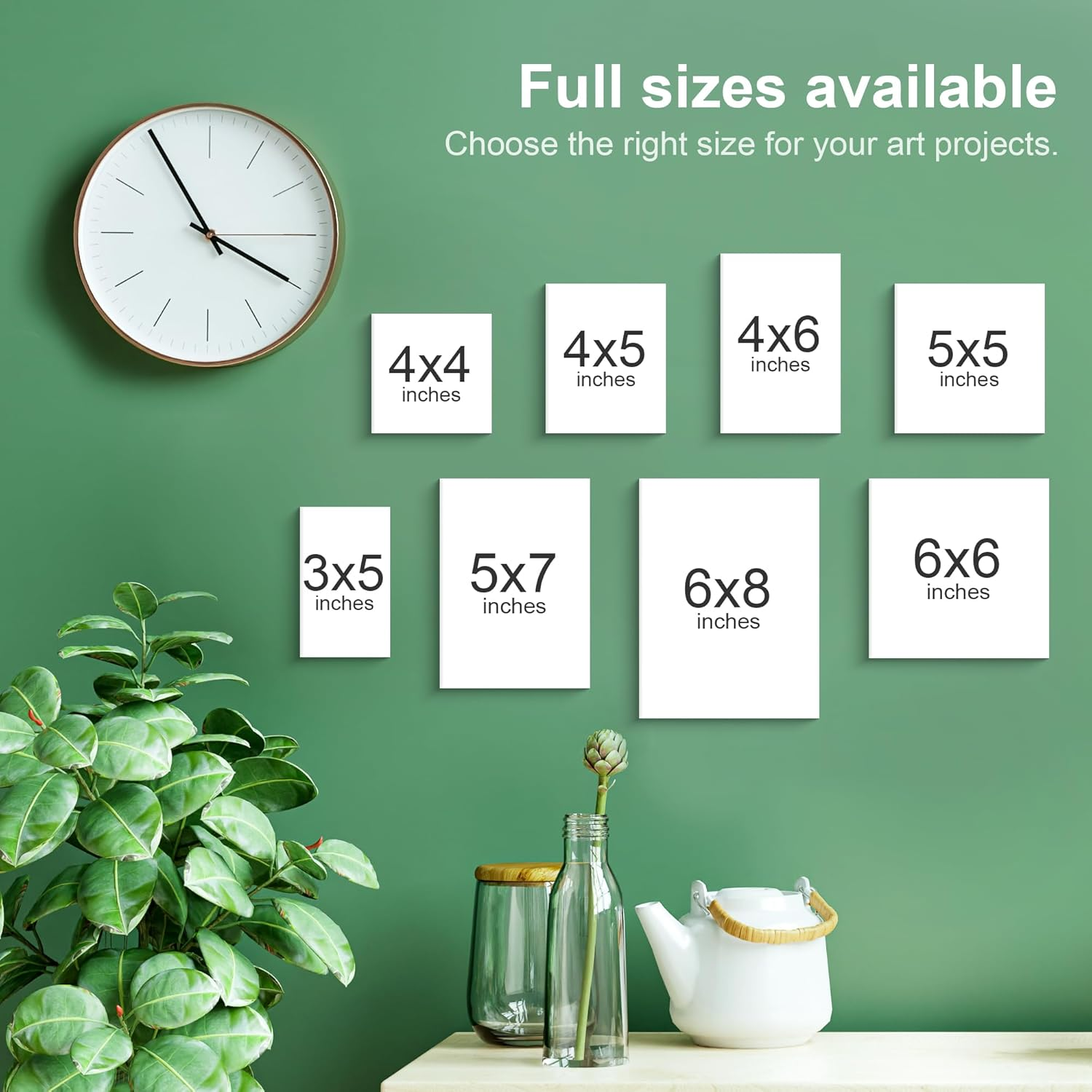 PHOENIX Artist Painting Canvas Panels - 5X7 Inch / 24 Pack - Triple Primed Cotton Canvas Boards for Oil & Acrylic Paint image number 4