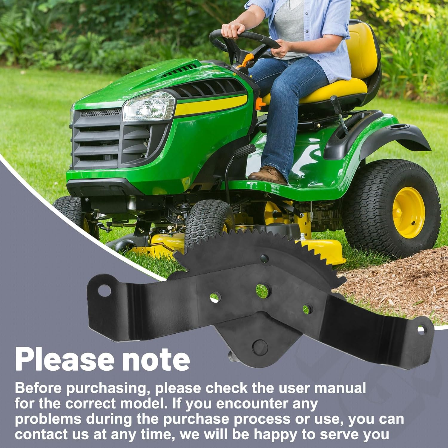 AM136297 M151206 Steering Sector Gear for John-Deere AM136297 M151206 X300 X320 X340 X500 X520 Lawn Tractor, It Is on the Steering Shaft, Mounted under the Steering Wheel Assembly