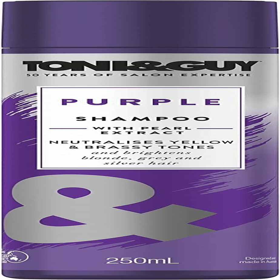 Toni & Guy Shampoo Purple for Bleached Blonde Hair with Pearl Extract, 600Ml image number 3