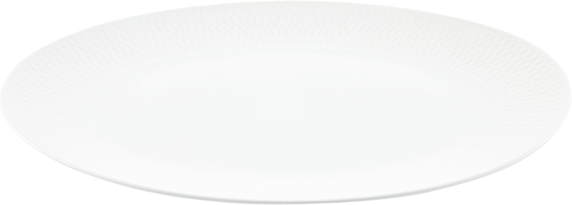 Maxwell & Williams White Basics Diamonds Oval Platter Gift Box, 36 X 25 Cm image number 1