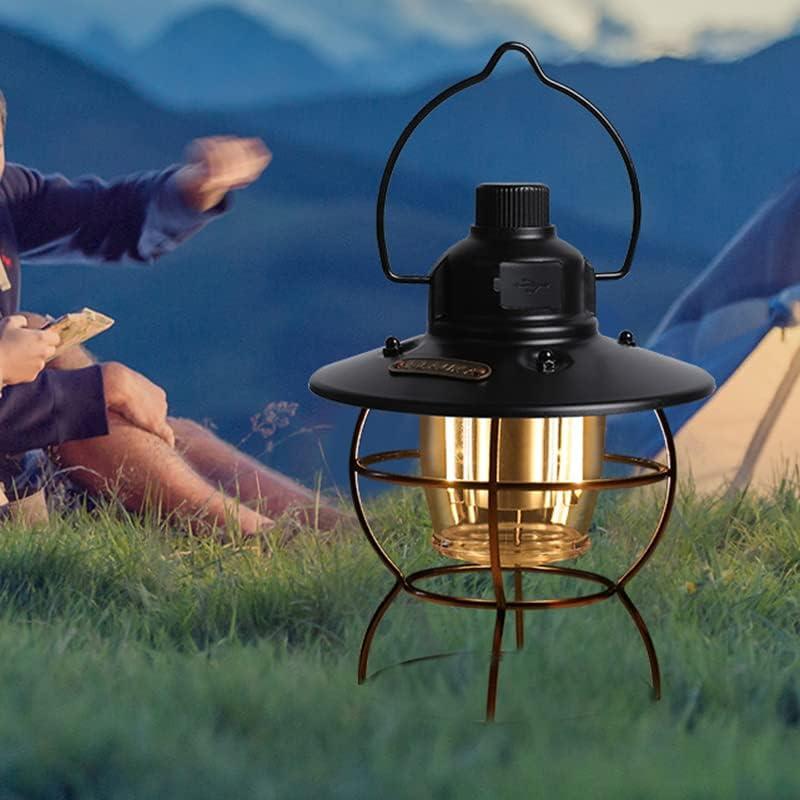 Camping Lantern, Portable Survival Lanterns Multifunction Rechargeable Worklight Outdoor LED Emergency Lighting Lights for Hiking Walking Tents Sheds/788 (Color : Green (Black Frame)) image number 4